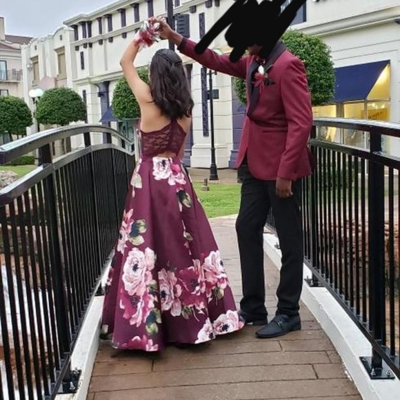 Floral Prom Dress - Picture 3 of 3